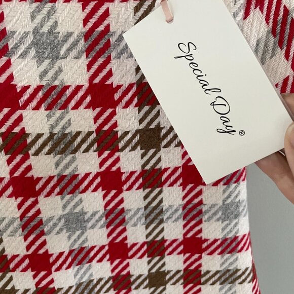 Special Day/Baby Cross Plaid Wool Dress Girl/Toddler, Size 4, New - Picture 6 of 8